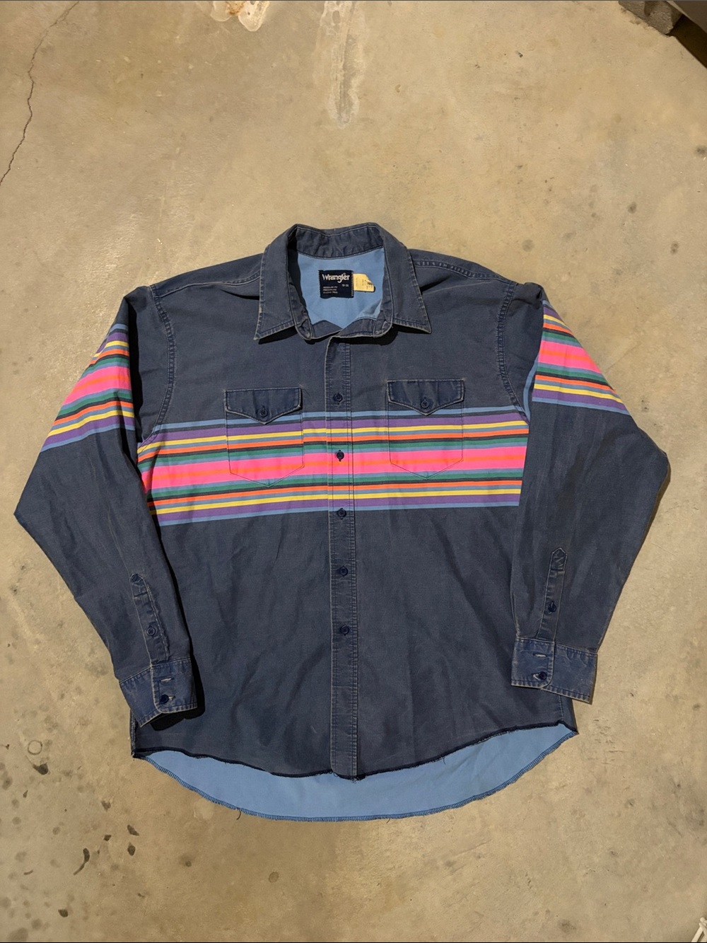 Vintage Wrangler Brushpopper Shirt 18x36